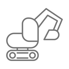 Excavator icon design
