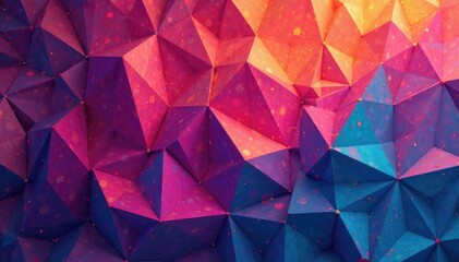 Intricate tessellation of geometric shapes in vibrant hues , texture, backdrop, composition