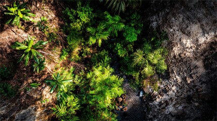 moss on a tree trunk