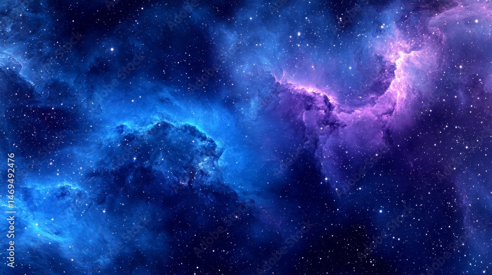 Wall mural captivating outer space designed seamless background texture.