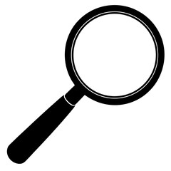  magnifying glass silhouette on white background--.svg
