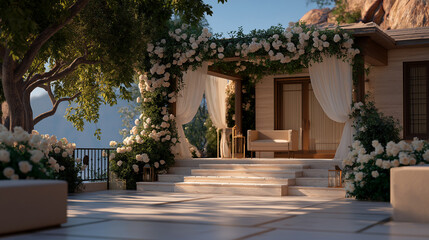 Fototapeta premium A proposal in a luxury garden estate