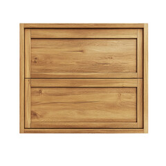 Wooden Medicine Cabinet Natural Oak Texture  isolated on a transparent backgroun
