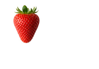 Juicy Red Strawberry A Vibrant Image of Freshness isolated on white background