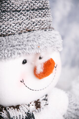snowman in the snow