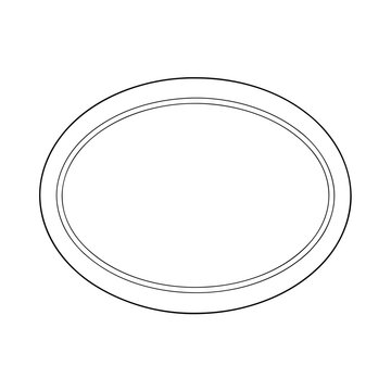 Ovalo Circle Geometric Outline Design