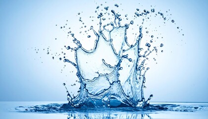 water splash isolated on white