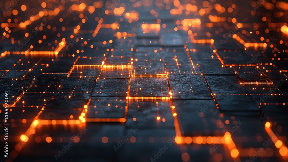 Poster futuristic digital technology network abstract background technology network abstract futuristic pet