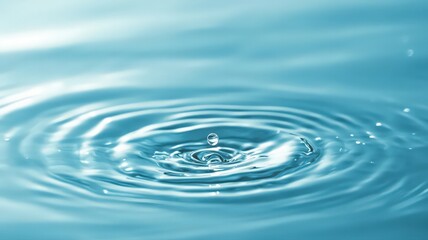 Light Blue Water Splash Ripples