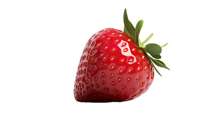 Strawberry, realistic stock photography, isolated on a transparent background, PNG  (2)