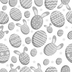 Easter Eggs Seamless Pattern