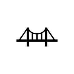 Bridge construction vector logo design