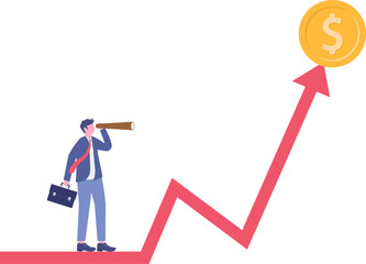 Social media illustration, business concept, web design

