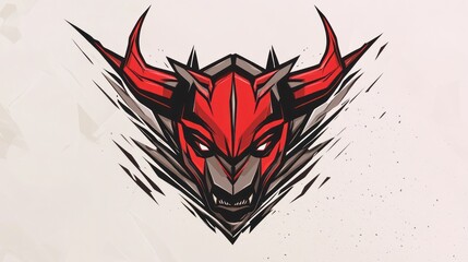 Aggressive Bull Mascot Design