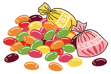 48 colorful candy,multicolored candy,assortment of candy,vibrant candies,heap of candy,scattered gummy sweets,variety of jelly beans,diverse assortment of candies,pile of assorted candies,bright and t