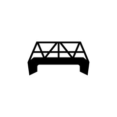 Bridge construction vector logo design