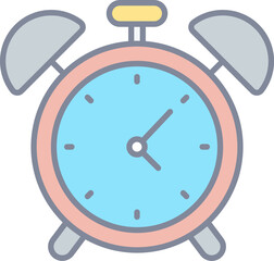 alarm illustration on a white background     