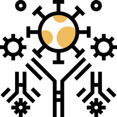 antigen illustration on a white background    