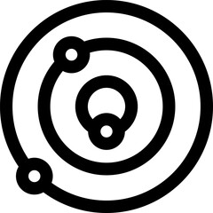 atoms (2) illustration on a white background     