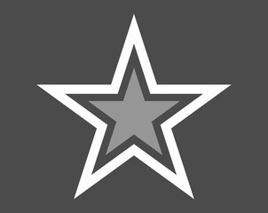 Star icons. Vector symbols star isolated on white background. Design template.