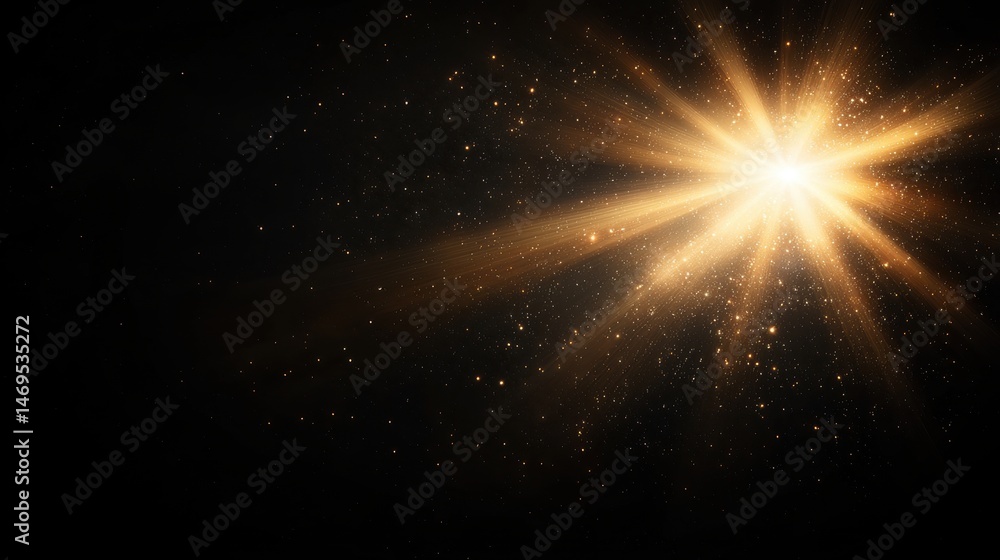 Poster a starburst of light radiates outwards from a central point, creating a visually striking effect.