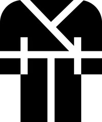 bathrobe illustration on a white background     