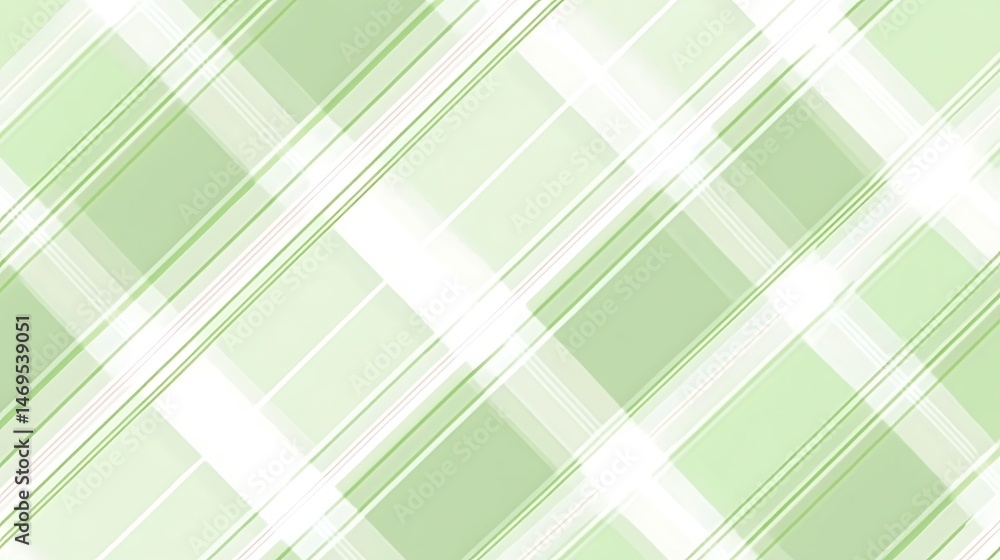Aufkleber geometric abstract pattern: a green and white diagonal lines design