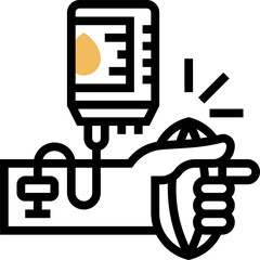 blood donation (2) illustration on a white background    