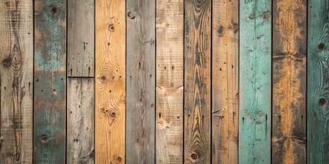 Vertical Reclaimed Wood Planks Rustic Texture Background, Wooden Wall, Multicolored Panels, Aged Wood Reclaimed wood, rustic texture