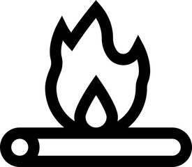 bonfire illustration on a white background     