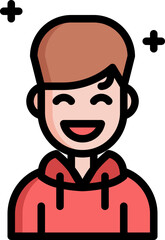 boy illustration on a white background     