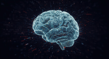 Digital brain illustration technology