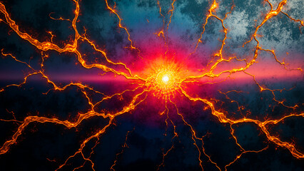 Obraz premium Luminous Steel Panels Reflect Golden Sunset Light – Atmospheric Resilience