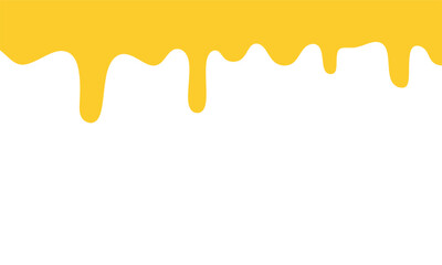 illustration of flowing honey. honey drips seamless patterns on white background.