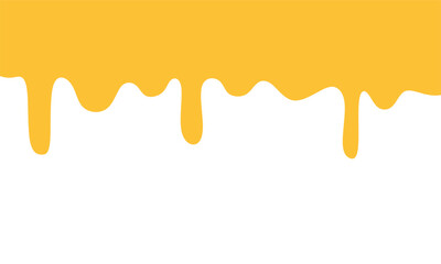 illustration of flowing honey. honey drips seamless patterns on white background.