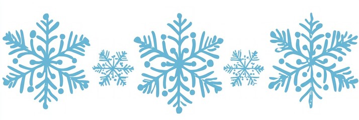 Light Blue Snowflake Pattern