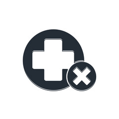 Obraz premium Black Cross hospital medical icon isolated on white background. First aid. Diagnostics symbol. Medicine and pharmacy sign. Vector