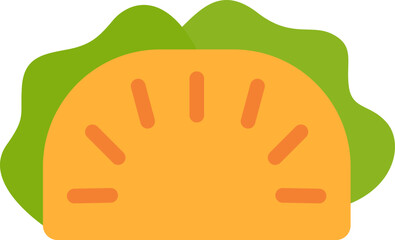 burrito illustration on a white background     