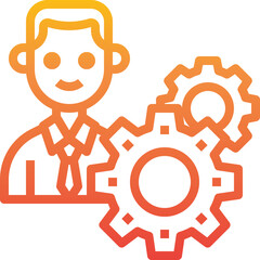 businessman illustration on a white background    