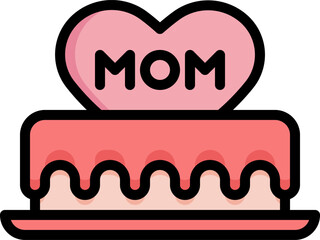 cake illustration on a white background     