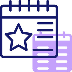 calendar illustration on a white background    