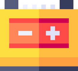 Obraz premium car battery illustration on a white background 