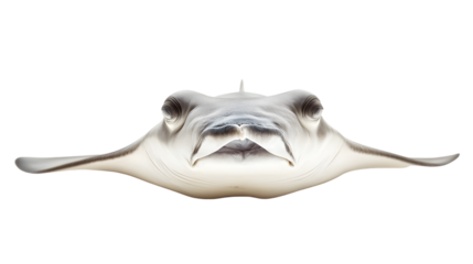 Stingray Manta Ray Isolated on Transparent Background - Professional Wildlife Photography