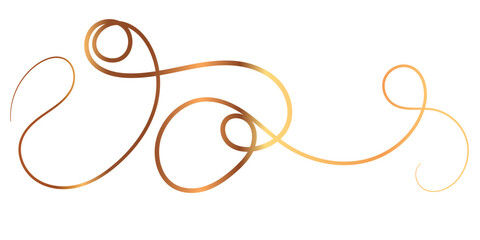 This image features a sophisticated design of flowing, golden swirls against a clean white backdrop.
