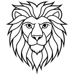 lion head vector