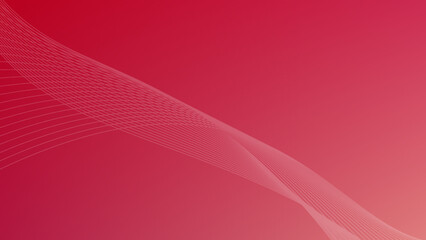 Red Abstract Background with Wavy Lines. Minimal red abstract background with soft wavy lines and gradient design. Ideal for presentations, posters, banners, and digital content.