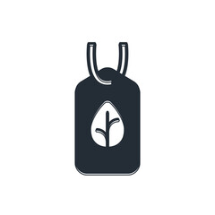 Black Vegan food diet icon isolated on white background. Organic, bio, eco symbol. Vegan, no meat, lactose free, healthy, fresh and nonviolent food. Vector