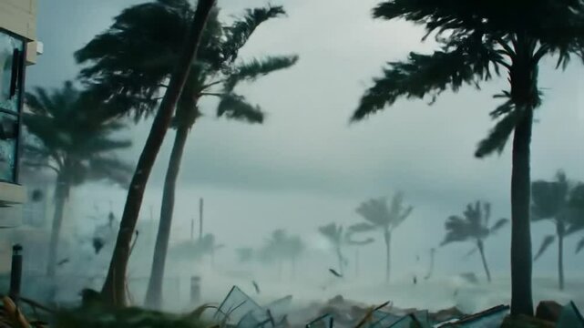 Un temporal en la costa