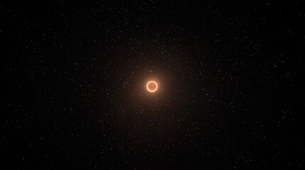 A star in space with a bright orange glow.