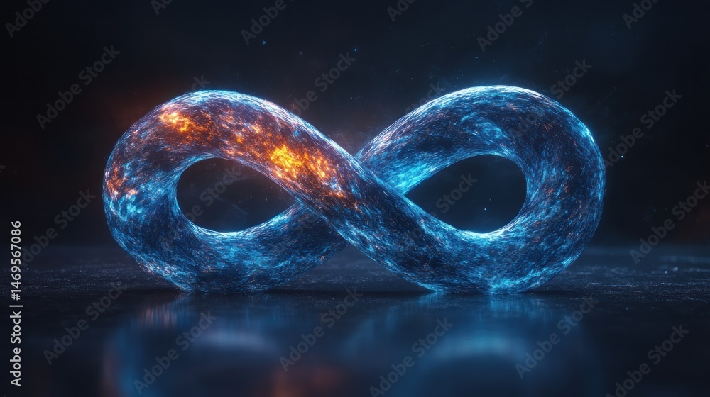 Poster infinite loop: a digital representation of eternity